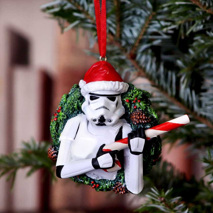 Star Wars Stormtrooper Decorating A Tree Musical Globe