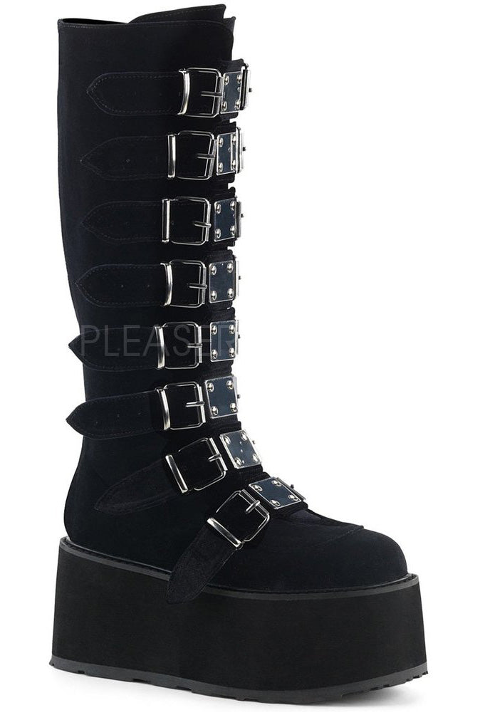 DemoniaCult DAMNED 318 Boots Black Velvet Angel Clothing