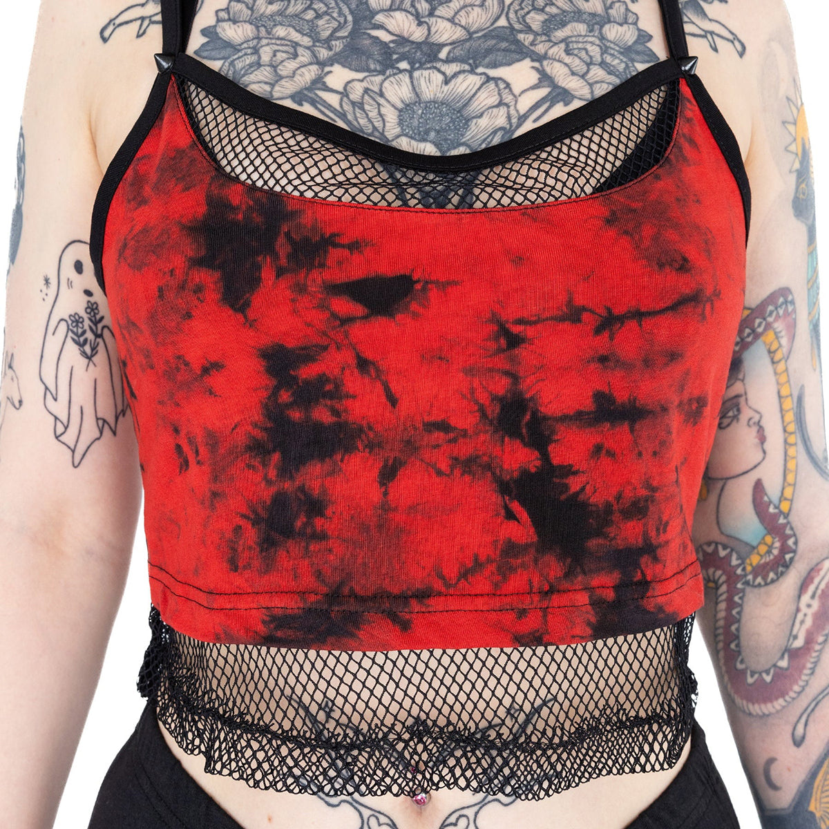 Danica Top Black Red Tie Dye – Angel Clothing