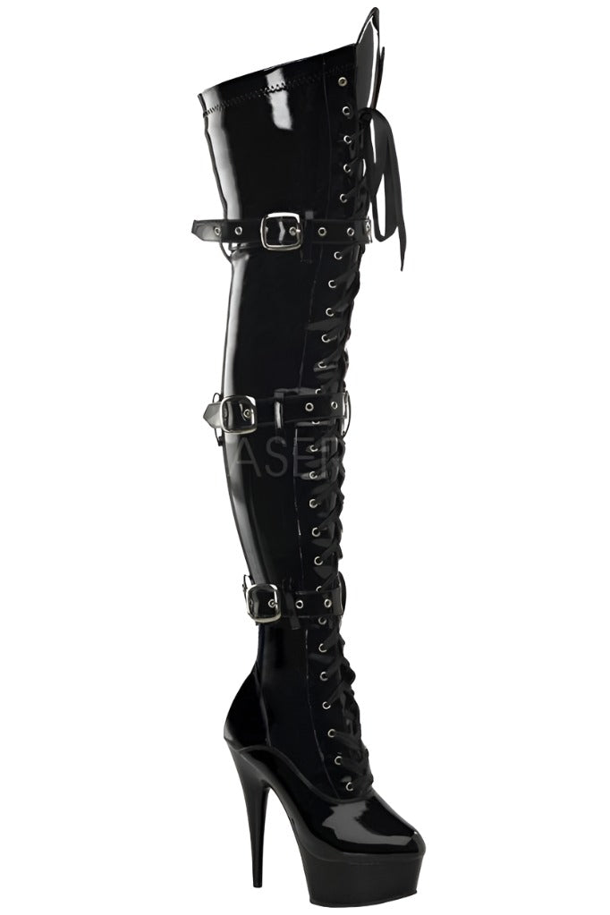 Pleaser shop buckle boots