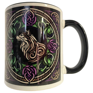 Celtic Knot White Wolf Mug