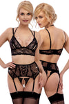 Abierta Fina Suspender Set