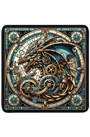 Steampunk Blue Dragon Coaster Art038 | Angel Clothing