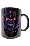 Black BatCat Mug Art096 | Angel Clothing