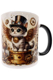 Steampunk Kitty Mug Art099 | Angel Clothing