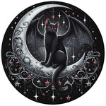 Cat Moon Coaster Art115 | Angel Clothing