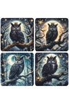 Gothic Owl Coaster Set | Angel Clothing