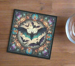 Bat Glass Coaster Set | Angel Clothing