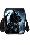 Small Gothic Bat Cat Shoulder Bag | Angel Clothing