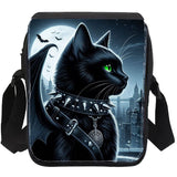 Small Gothic Bat Cat Shoulder Bag | Angel Clothing