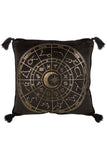 Astrology Wheel Cushion Black | Angel Clothing