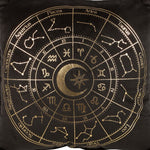 Astrology Wheel Cushion Black | Angel Clothing