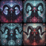 Oakhart Baphomet Coaster Set | Angel Clothing