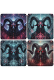 Oakhart Baphomet Coaster Set | Angel Clothing