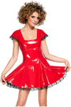 Black Level Red Vinyl Dress | Angel Clothing