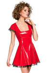 Black Level Red Vinyl Dress | Angel Clothing