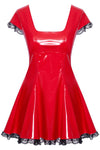 Black Level Red Vinyl Dress | Angel Clothing