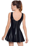 Black Level Short Vinyl Dress | Angel Clothing