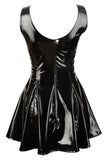 Black Level Short Vinyl Dress | Angel Clothing