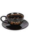 Black Talking Board Teacup and Saucer | Angel Clothing