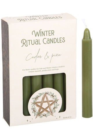 Cedar and Pine Winter Ritual Spell Candles | Angel Clothing