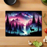 Aurora Borealis Glass Chopping Board | Angel Clothing