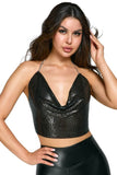 Cottelli Shimmering Metal Top | Angel Clothing