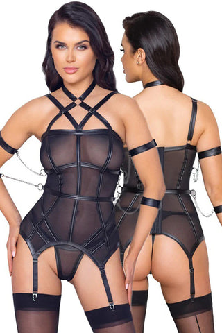 Cottelli Bondage Harness Lingerie Set