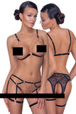 Cottelli Lingerie Bondage Style Set | Angel Clothing