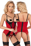 Cottelli Lingerie Red Cami Suspender | Angel Clothing
