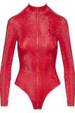 Cottelli Party Red Snakeskin Look Body | Angel Clothing