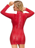 Cottelli Party Red Snakeskin Look Dress | Angel Clothing