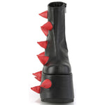 DemoniaCult SLAY 77 Black Red Boots | Angel Clothing