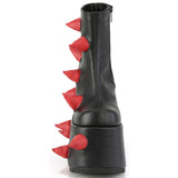 DemoniaCult SLAY 77 Black Red Boots | Angel Clothing