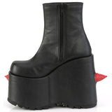 DemoniaCult SLAY 77 Black Red Boots | Angel Clothing