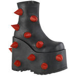 DemoniaCult SLAY 77 Black Red Boots | Angel Clothing