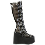 DemoniaCult SWING 815C Black Transparent Boots | Angel Clothing