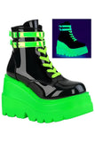 DemoniaCult Shaker 52 Boots Neon Green | Angel Clothing