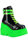 DemoniaCult Shaker 52 Boots Neon Green | Angel Clothing