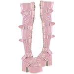 DemoniaCult CAMEL 305 Pink Boots | Angel Clothing