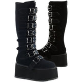 DemoniaCult DAMNED 318 Boots Velvet | Angel Clothing