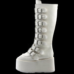 DemoniaCult DAMNED-318 Boots White | Angel Clothing