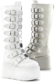 DemoniaCult DAMNED-318 Boots White | Angel Clothing