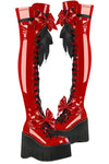 DemoniaCult KERA 303 Red Boots | Angel Clothing