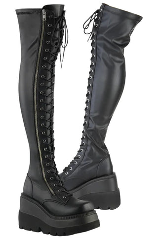 DemoniaCult SHAKER 374 Black Boots | Angel Clothing