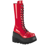 DemoniaCult SHAKER 72 Red Boots | Angel Clothing