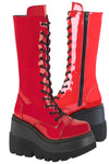 DemoniaCult SHAKER 72 Red Boots | Angel Clothing