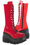 DemoniaCult SHAKER 72 Red Boots | Angel Clothing