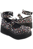 DemoniaCult SPRITE-02 Shoes Floral | Angel Clothing