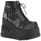 DemoniaCult STOMP-18 Shoes Black | Angel Clothing